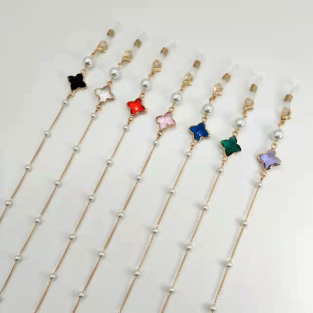 Mask Chain Holder - Phụ Nữ Mắt Dây Chuyền Đính