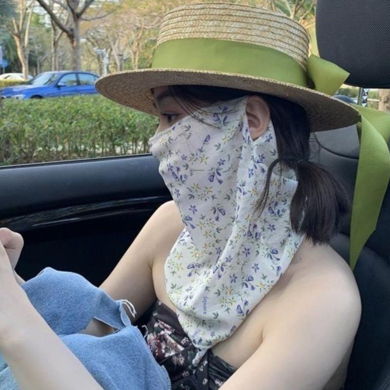 ●Flowers Summer Sunscreen Mask - đánh giá và giá Kids Face Mask